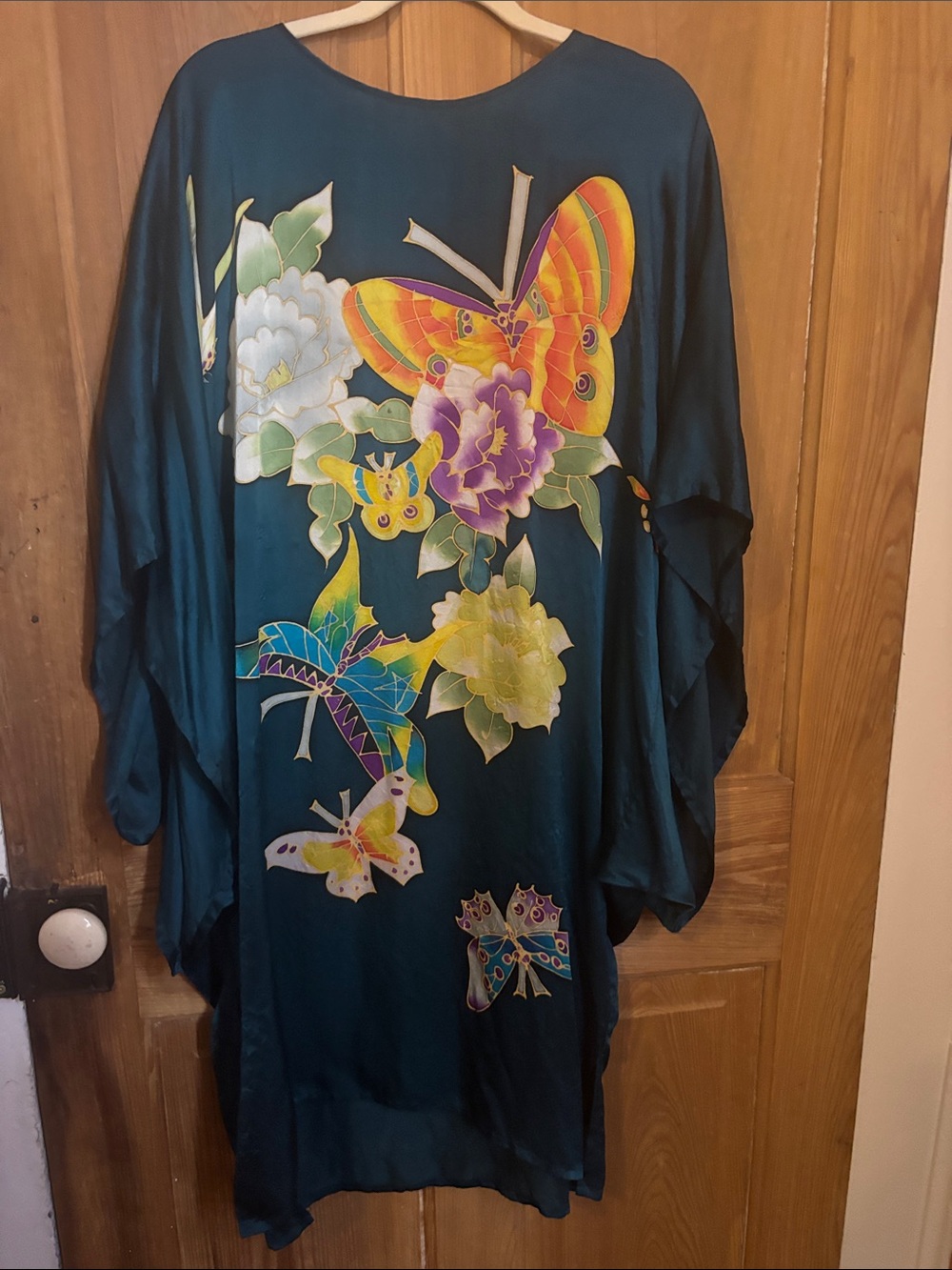 Stunning silk muumuu dress